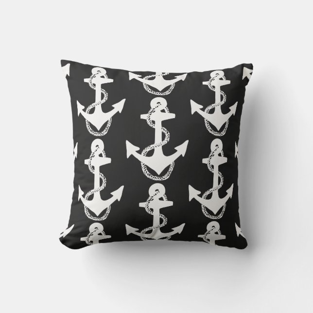 Coussin nautical ANCHOR design | (Recto)