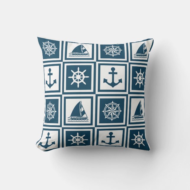 Coussin Nautical themed design (Recto)