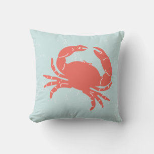 Coussin nautique avec Crab Blue