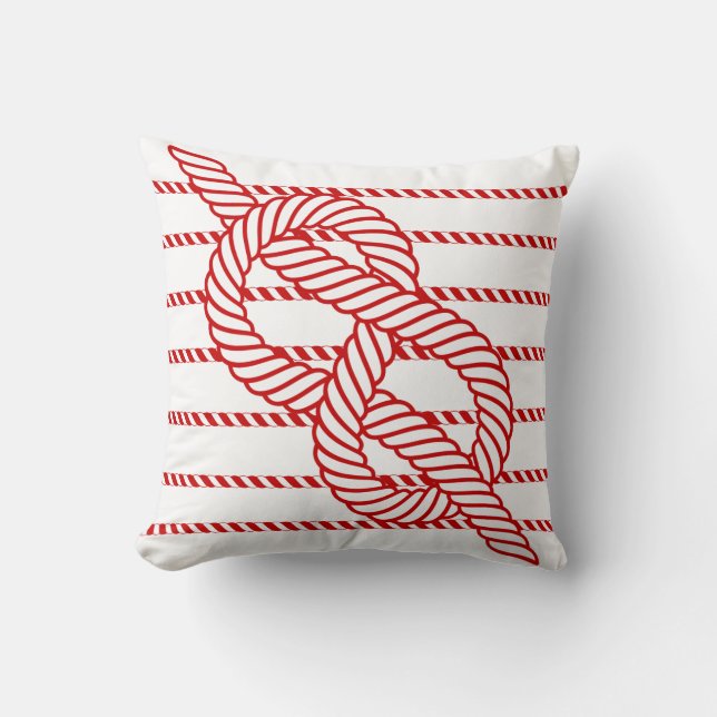 Coussin nautique de la corde rouge (Recto)