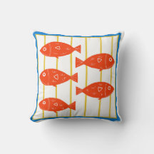Coussin nautique du poisson rouge