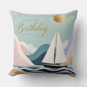 Coussin Navigation tranquille vers une nouvelle année