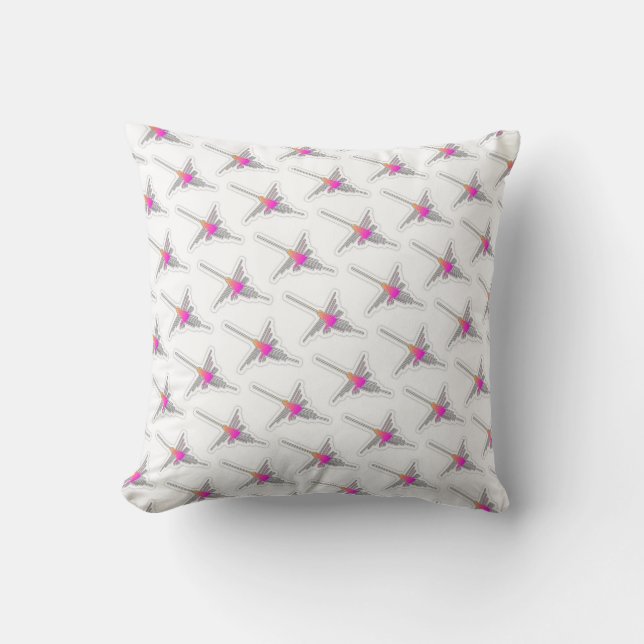 Coussin Nazca Lines Hummingbird - Motif sans couture (Recto)