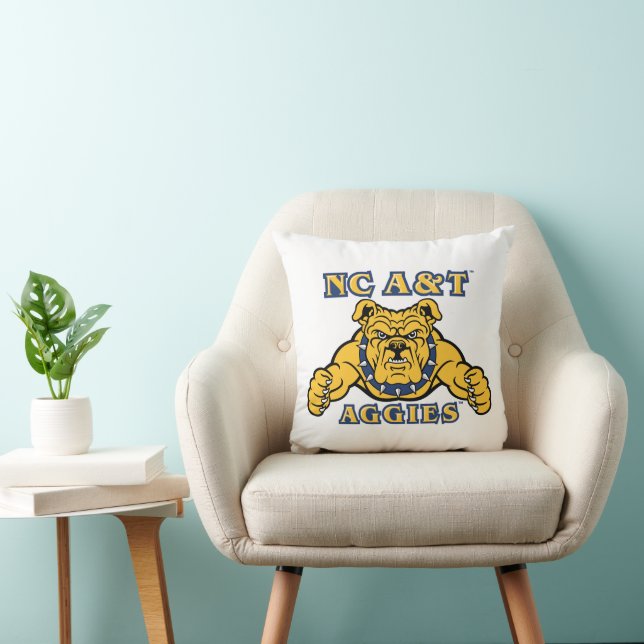 Coussin NC A&T Agences | Aggie Bulldog (Chaise)