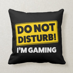 Coussin Ne dérangez pas ! Je suis jeu