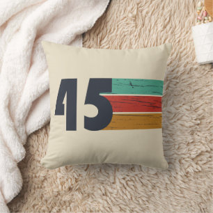 Coussin Né en 1945 cadeaux vintages de 80e anniversaire