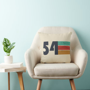 Coussin né en 1954 anniversaire vintage