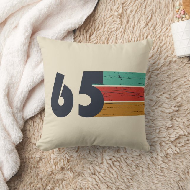 Coussin Né en 1965 vintage 60e anniversaire cadeau (Couverture)