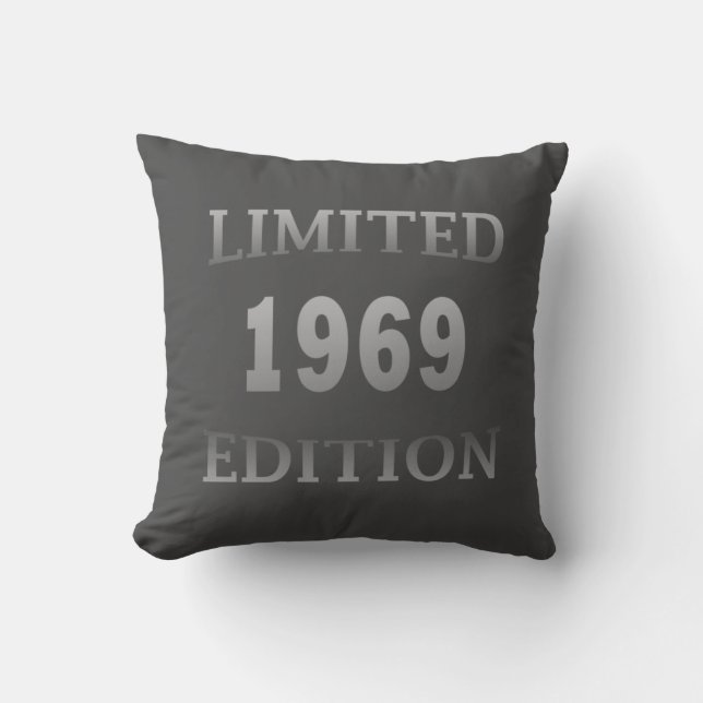Coussin né en 1969 anniversaire vintage (Recto)