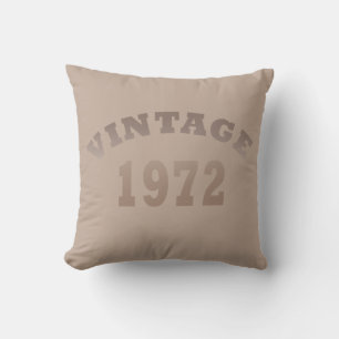 Coussin Né en 1972 élégant cadeau d'anniversaire moderne v