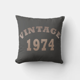 Coussin Né en 1974 élégant cadeau d'anniversaire moderne v
