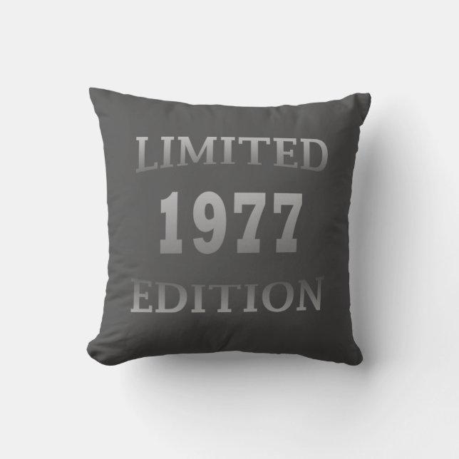 Coussin Né en 1977 anniversaire édition limitée (Recto)