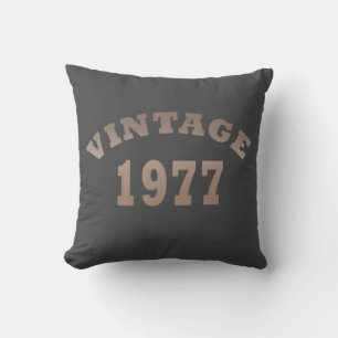 Coussin Né en 1977 anniversaire vintage