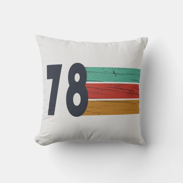 Coussin Né en 1978 cadeau d'anniversaire vintage (Recto)