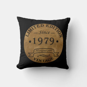 Coussin Né en 1979 anniversaire vintage