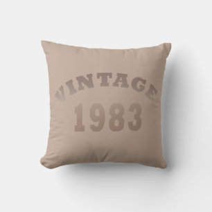 Coussin Né en 1983 cadeau d'anniversaire vintage