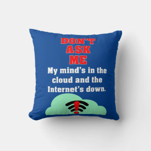 Coussin Ne me demandez pas Internet