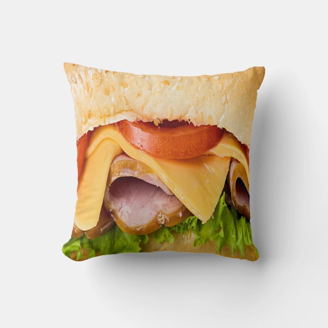 Coussin Ne me mords pas Sandwich (Recto)