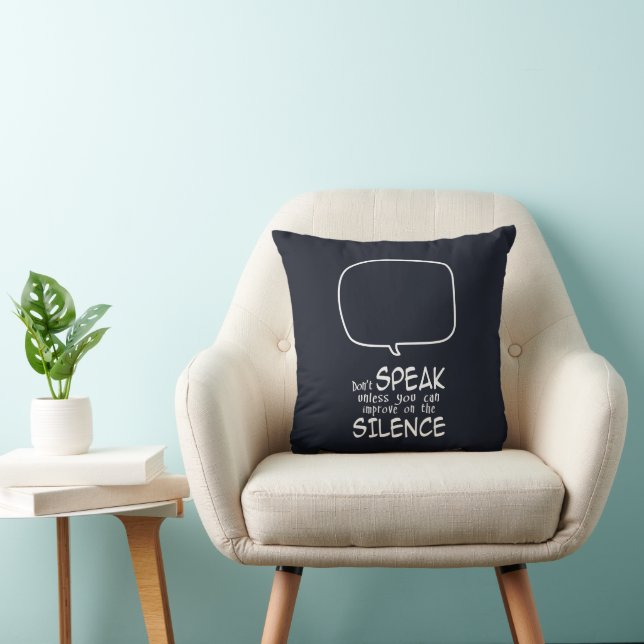 Coussin Ne Parle Pas (Chaise)