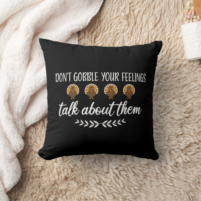 Coussin Ne pas froisser vos sentiments amusants Puns d'act (Couverture)
