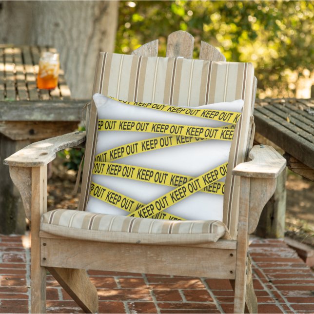 Coussin Ne pas rester à l'écart ne pas traverser la bande  (Chaise)