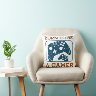 Coussin Né pour être un joueur