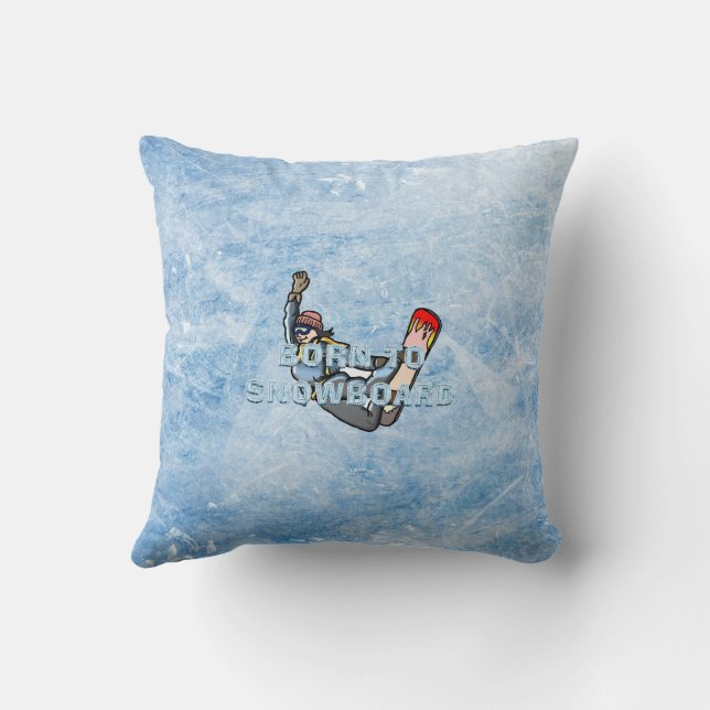 COUSSIN NÉ POUR LA PLANCHE À NEIGE (Verso)