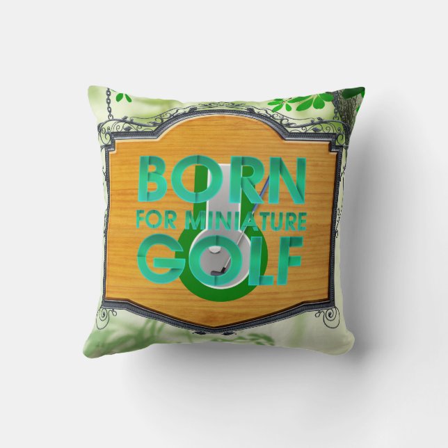 COUSSIN NÉ POUR LE MINI GOLF (Verso)