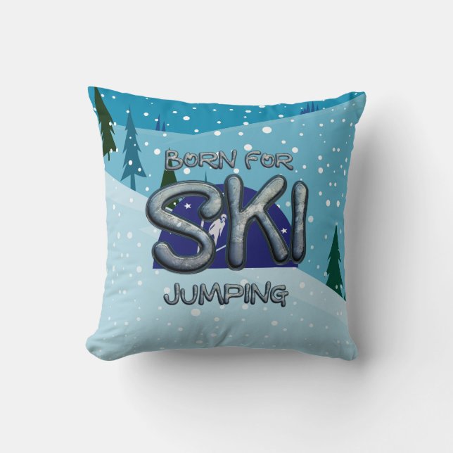 COUSSIN NÉ POUR LE SAUT À SKI (Recto)