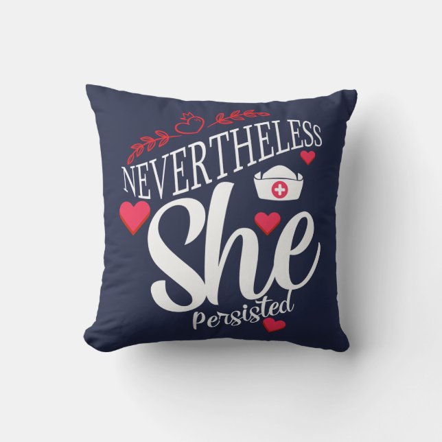 Coussin Néanmoins, Elle A Persisté (Recto)