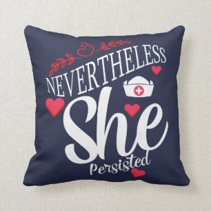 Coussin Néanmoins, Elle A Persisté