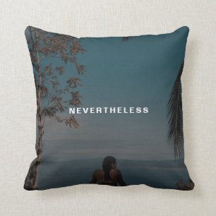 Coussin Néanmoins, Elle A Persisté Texte Photo Personnalis