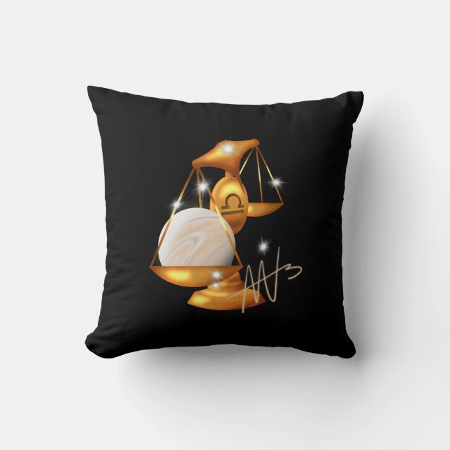 Coussin Nebula Libra Venus Zodiac (Recto)
