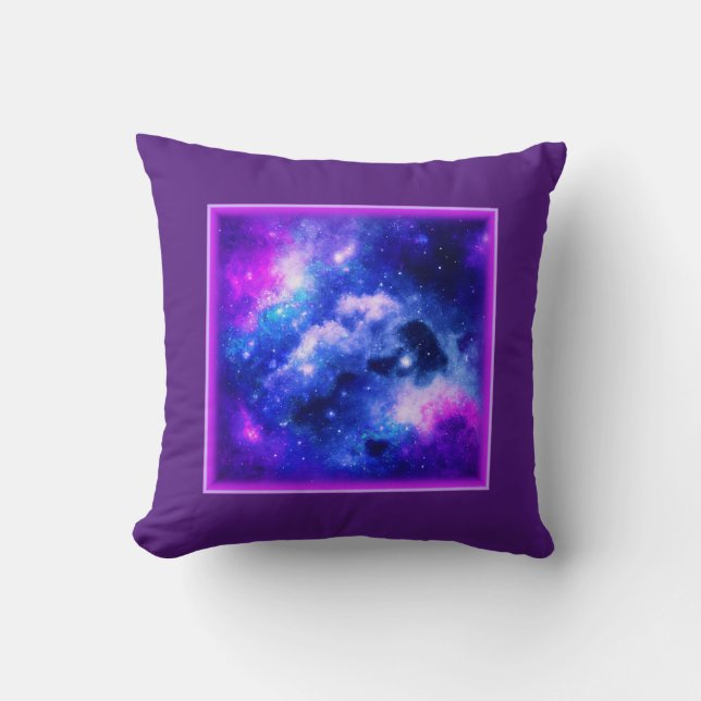 Coussin "Nebula Stars" - Un Art numérique Étonnant. Achete (Recto)