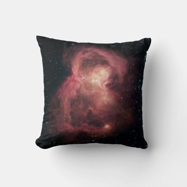 Coussin Nébuleuse du papillon spatial (Recto)