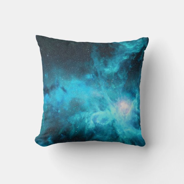 Coussin nébuleuse orientale, lumière bleue, astronomie. (Recto)