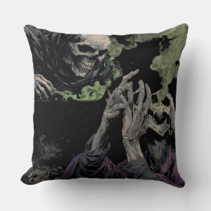 Coussin Nécromancie sombre & Faucheur - Squelette de fanta