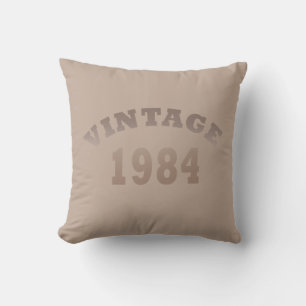 Coussin Née en 1984 élégante moderne vintage anniversaire