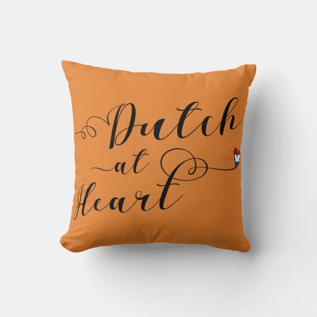 Coussin Néerlandais À Heart Throw Cushion, Hollande (Recto)
