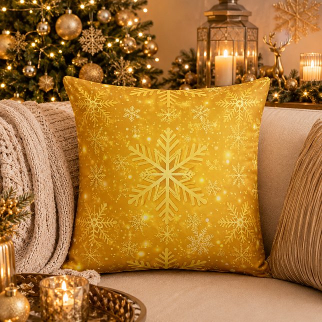 Coussin Neige Dorée (Holiday Season 9/1-10/31)