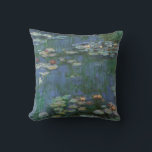 Coussin Nénuphars de Claude Monet, Fleurs Vintages<br><div class="desc">Nénuphar (1916) par Claude Monet. Water Lilies est un impressionisme vintage de peinture florale d'art. Jardin fleuri de la saison de printemps de Monet à Giverny, France. Ce paysage est l'une des nombreuses variations de peintures de nénuphars que Monet peint par son étang. À propos de l'artiste : Claude Monet...</div>