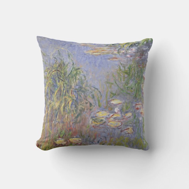 Coussin Nénuphars de Claude Monet |, groupe d'herbe (Recto)