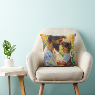 Coussin Néo-impressionnisme Jésus et Enfant