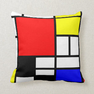 Coussin Néo--plasticism style 3 de Mondrian moderne