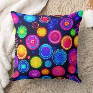 Coussin Neon Cercle Burst