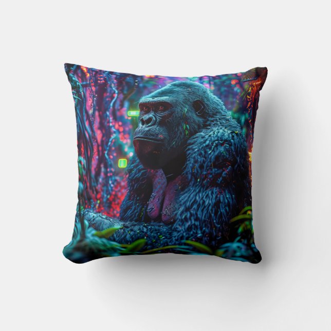Coussin Neon Gorilla (Recto)