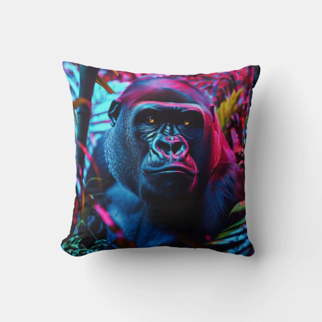 Coussin Neon Gorilla (Recto)