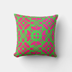Coussin Neon Hot Pink/Neon Green