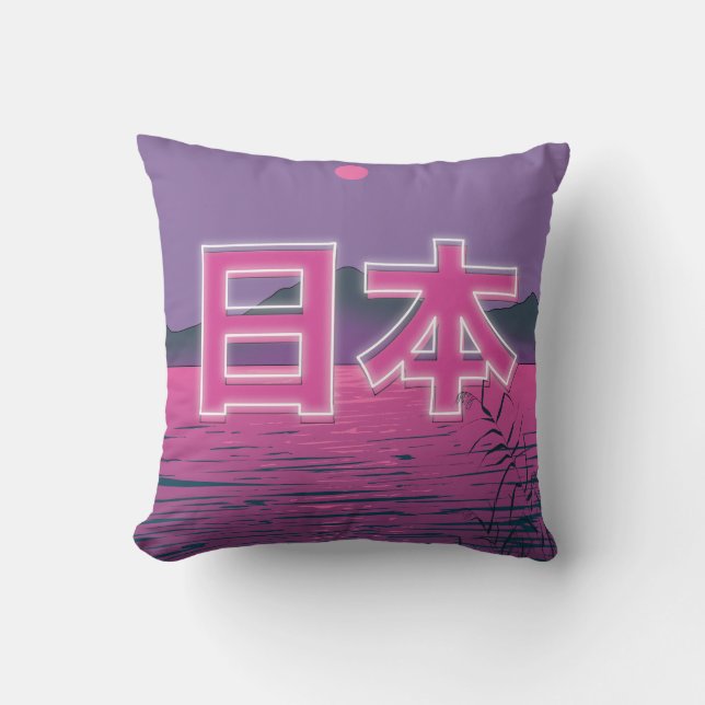 Coussin Néon Japonais (Recto)