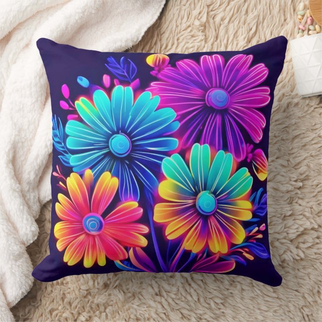 Coussin Neon Llow Floral Imaginaire Art (Couverture)
